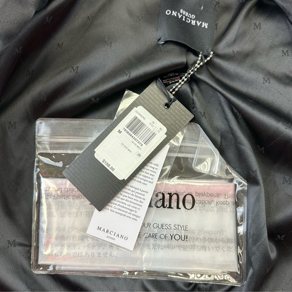 Marciano Guess snakeskin crop jacket Womens Zoe Biker faux leather fits Small - Picture 9 of 13